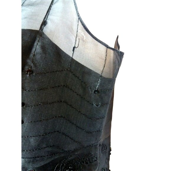 Elegant Evening Black Dress Ann Taylor Size 2 Timeless Holiday Party Cocktails - Picture 8 of 9